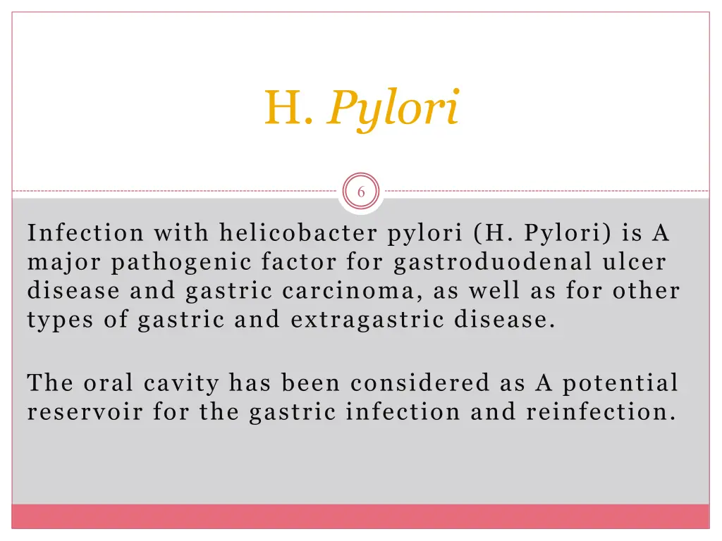h pylori