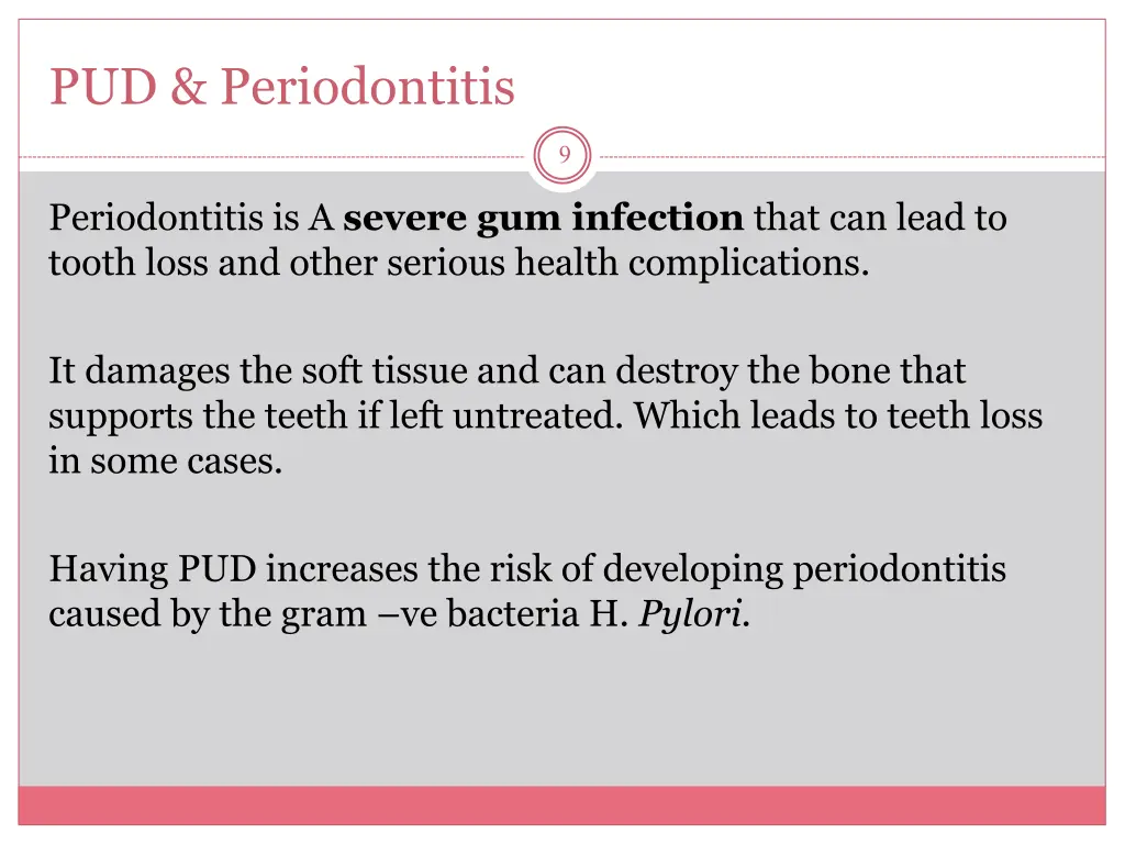 pud periodontitis
