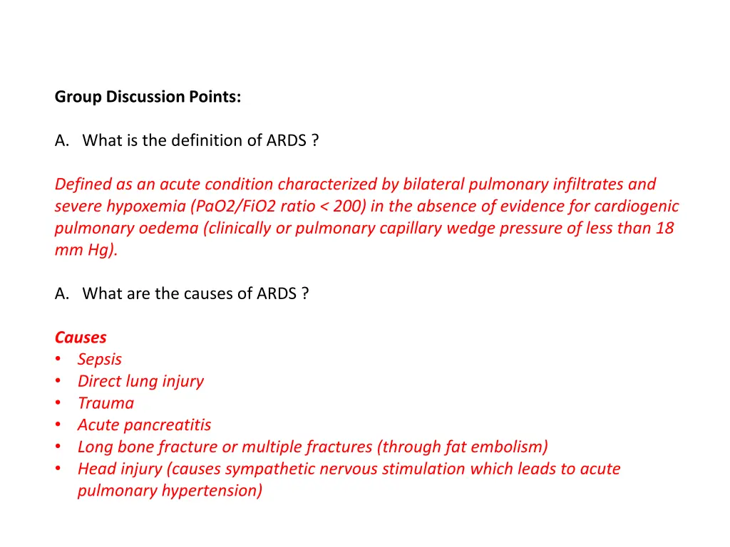 group discussion points