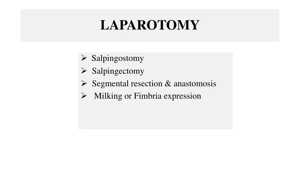 laparotomy