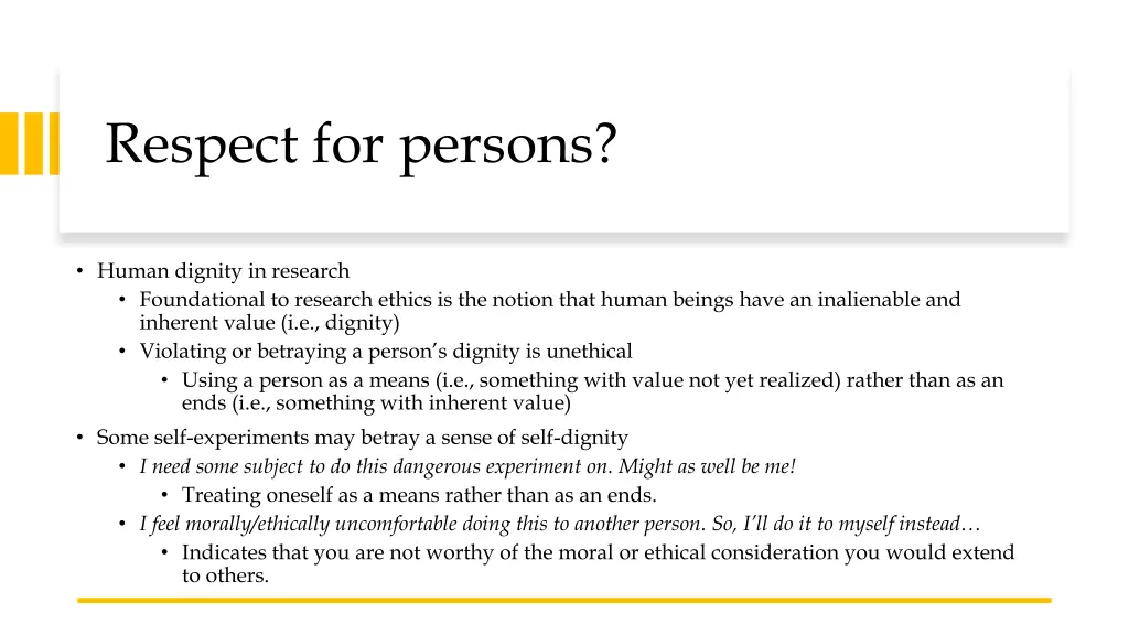 respect for persons