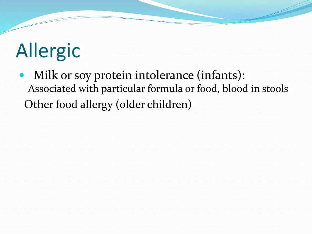 allergic