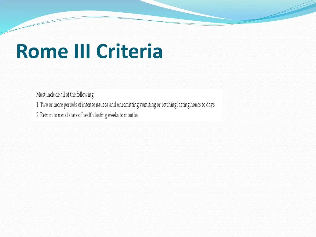 rome iii criteria