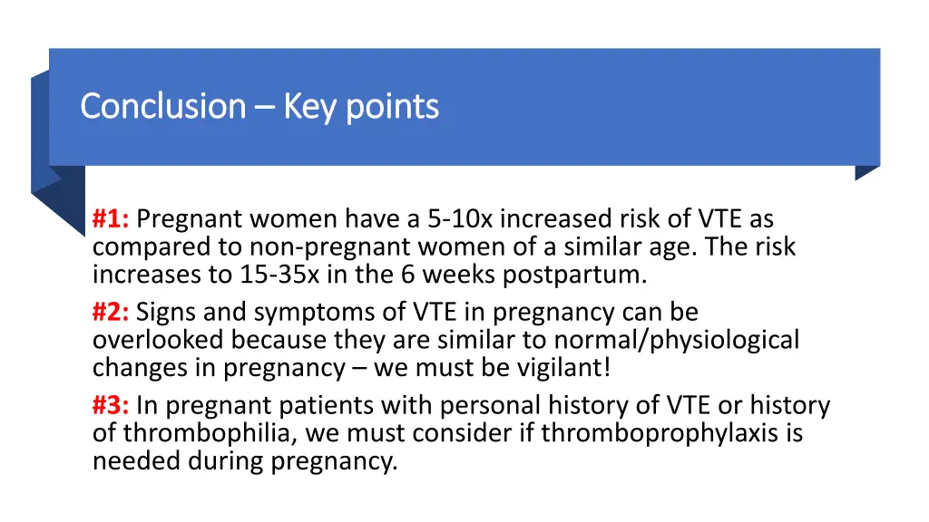 conclusion conclusion key points