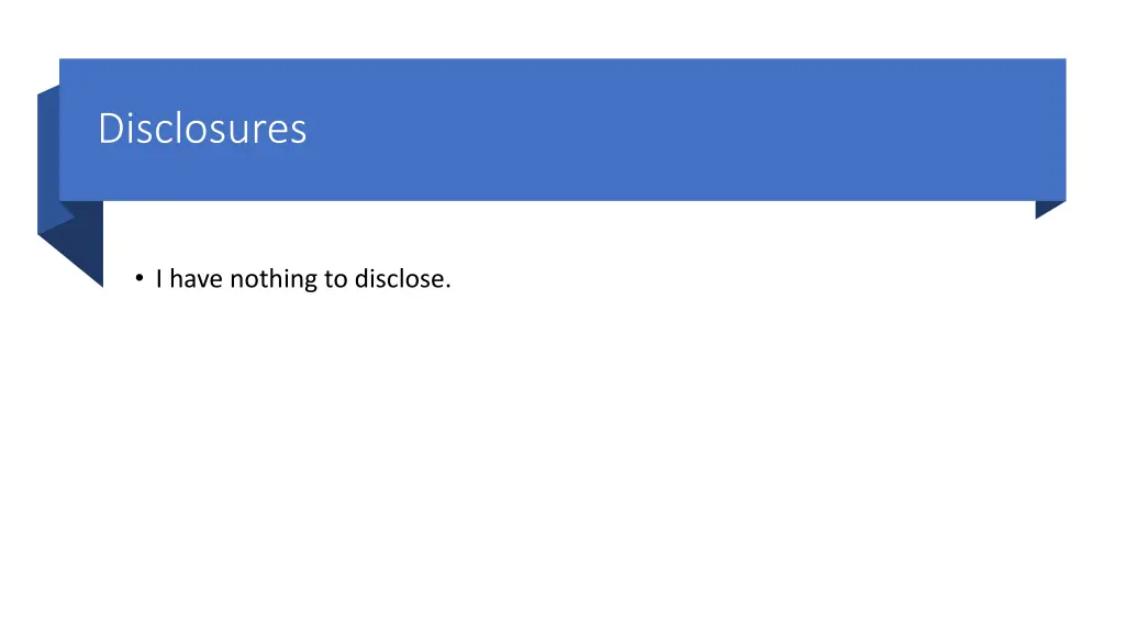 disclosures