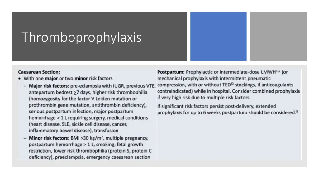 thromboprophylaxis 5