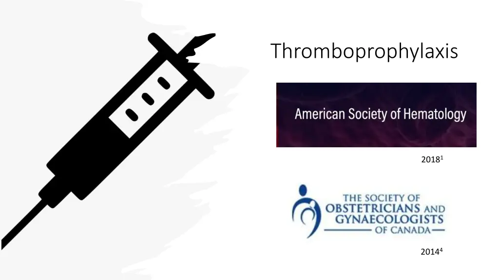 thromboprophylaxis