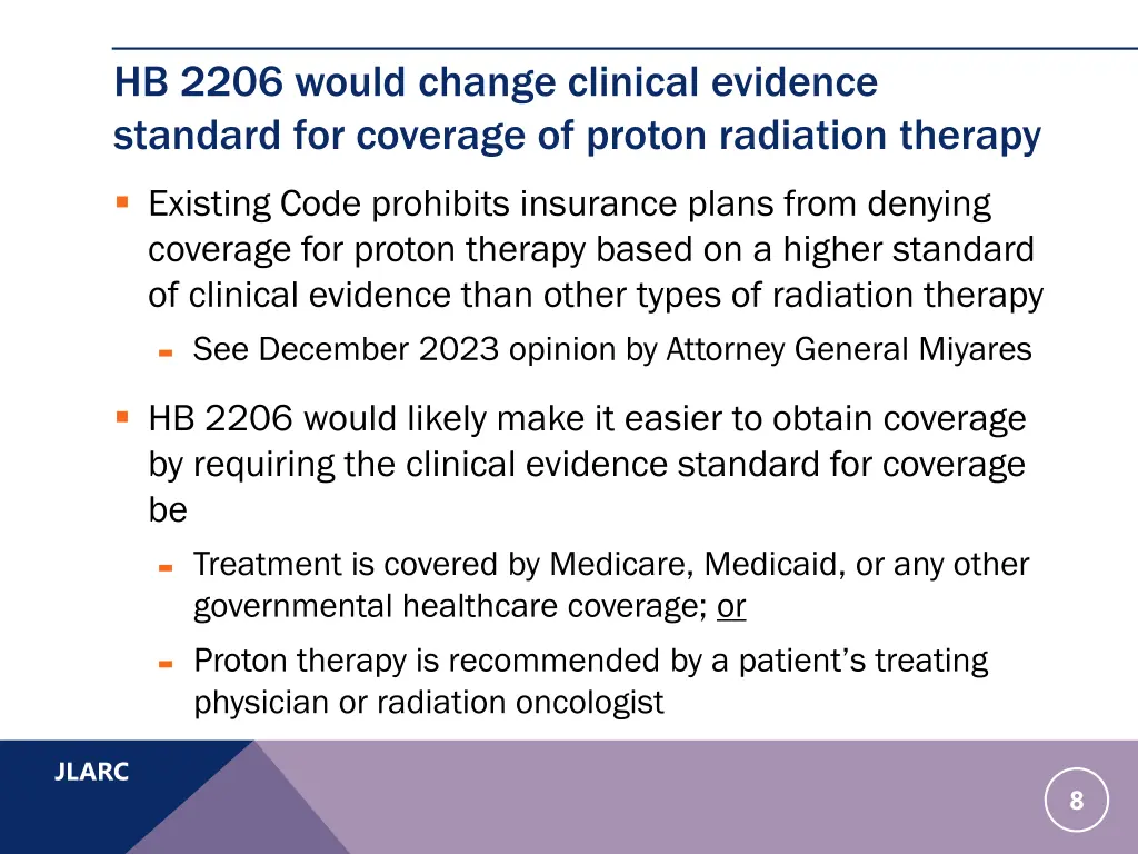 hb 2206 would change clinical evidence standard