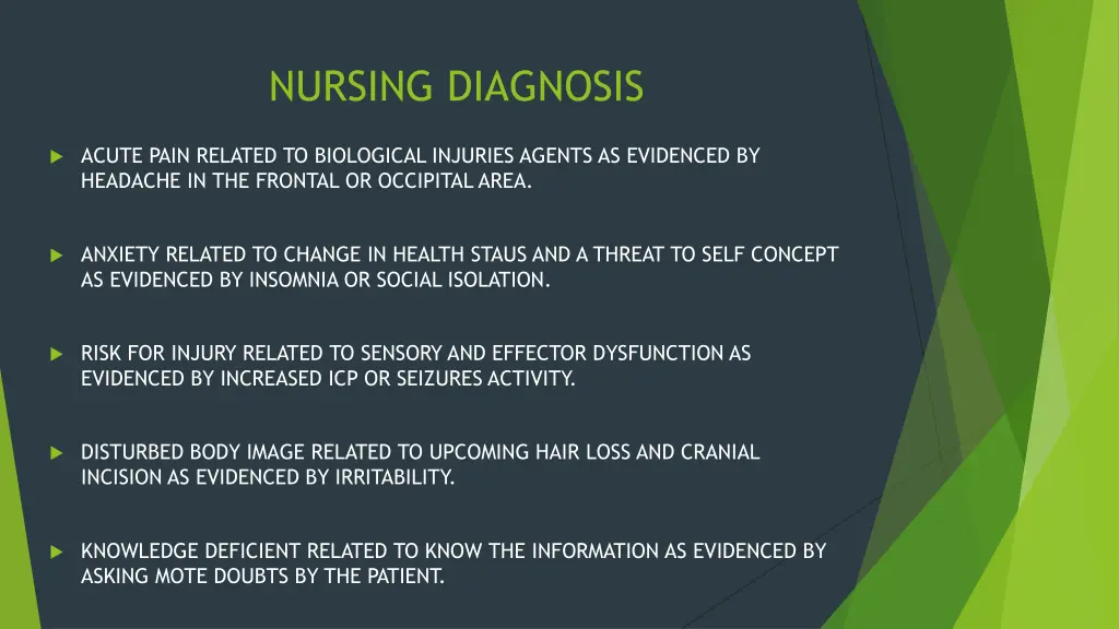 nursing diagnosis
