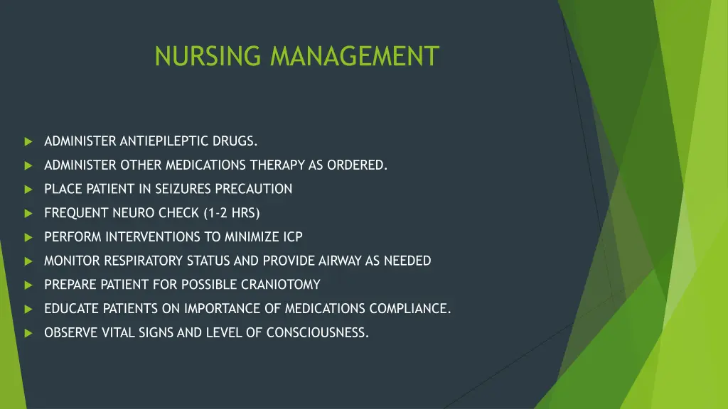 nursing management