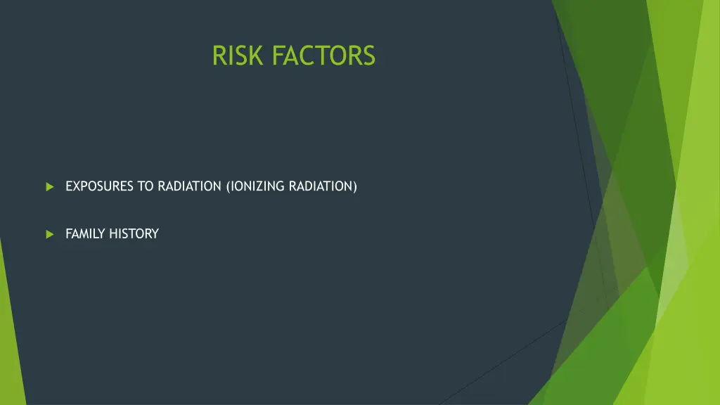 risk factors