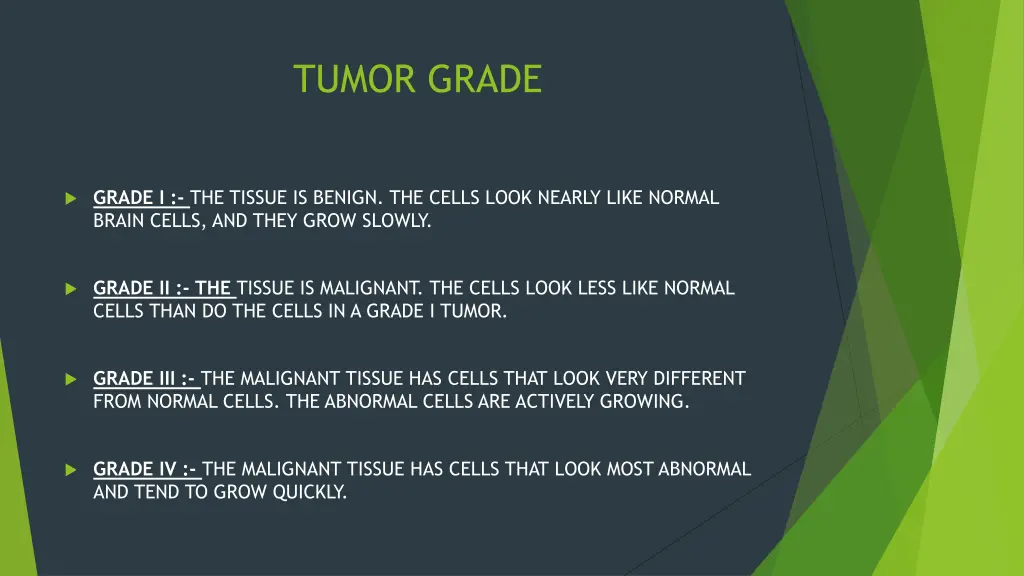tumor grade