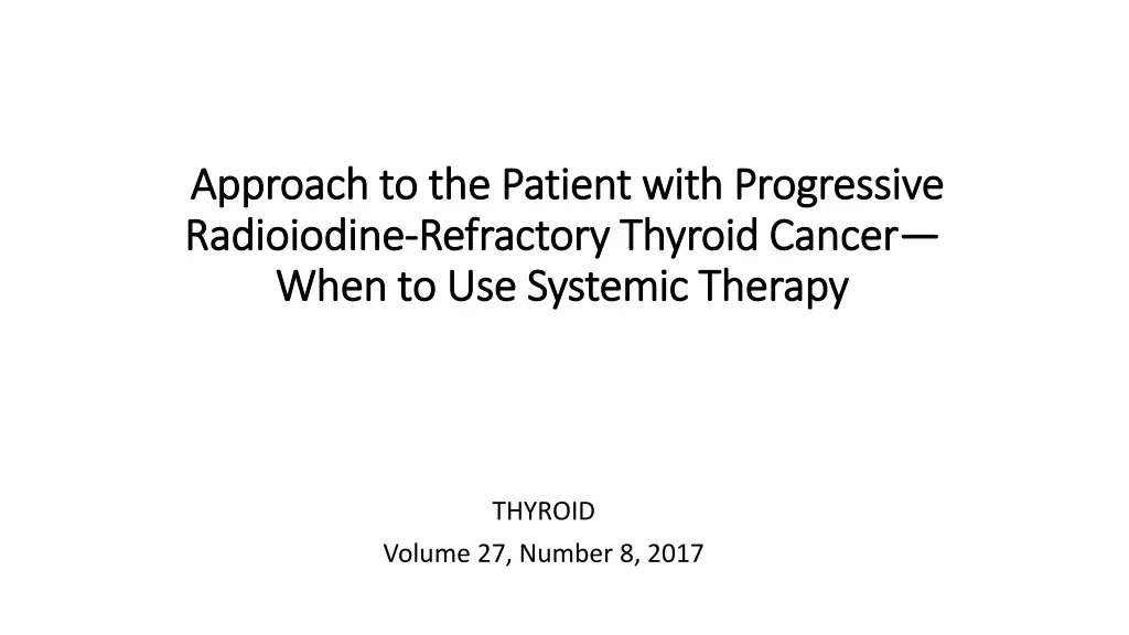 approach to the patient with progressive approach