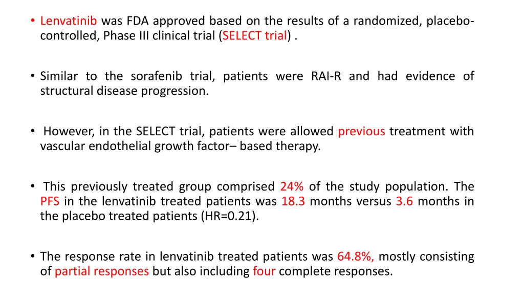 lenvatinib was fda approved based on the results