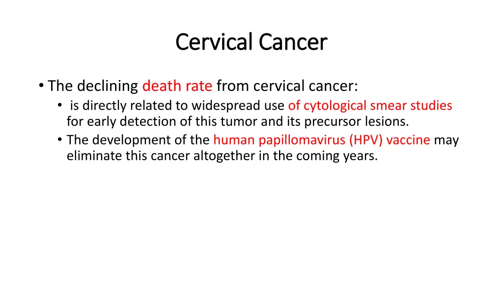 cervical cancer cervical cancer