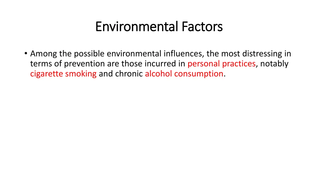 environmental factors environmental factors