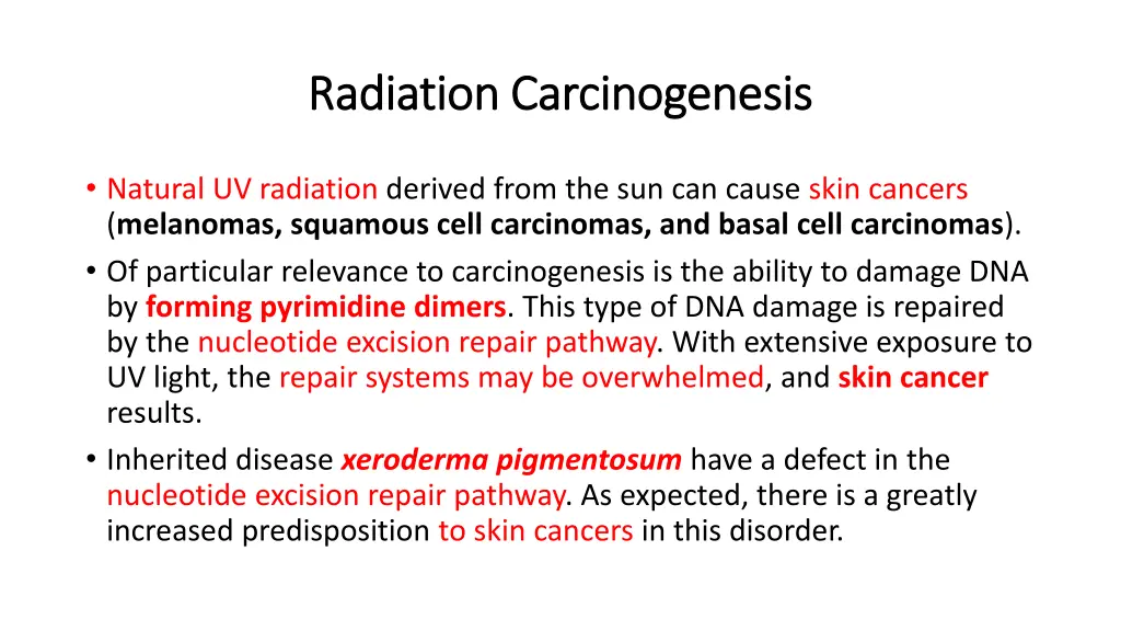 radiation carcinogenesis radiation carcinogenesis 1