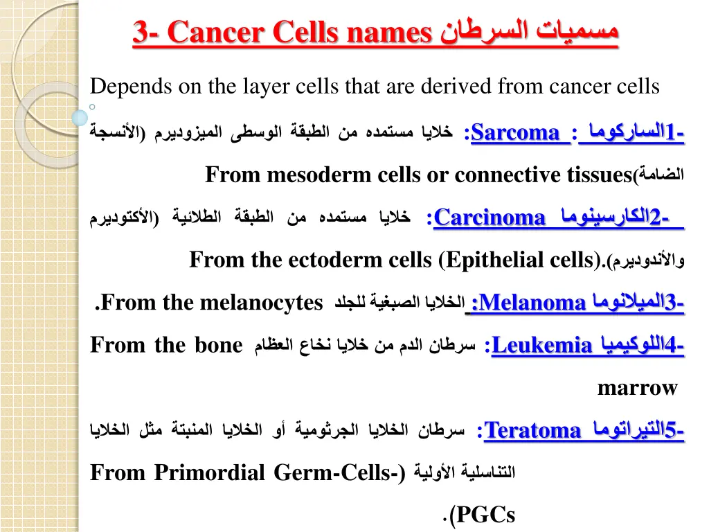 3 cancer cells names