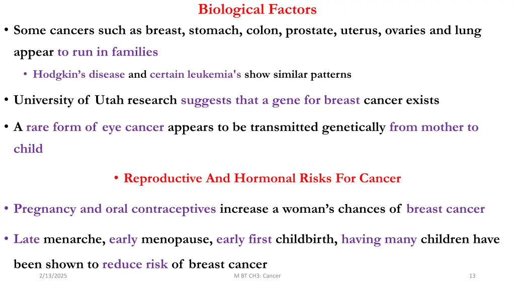 biological factors