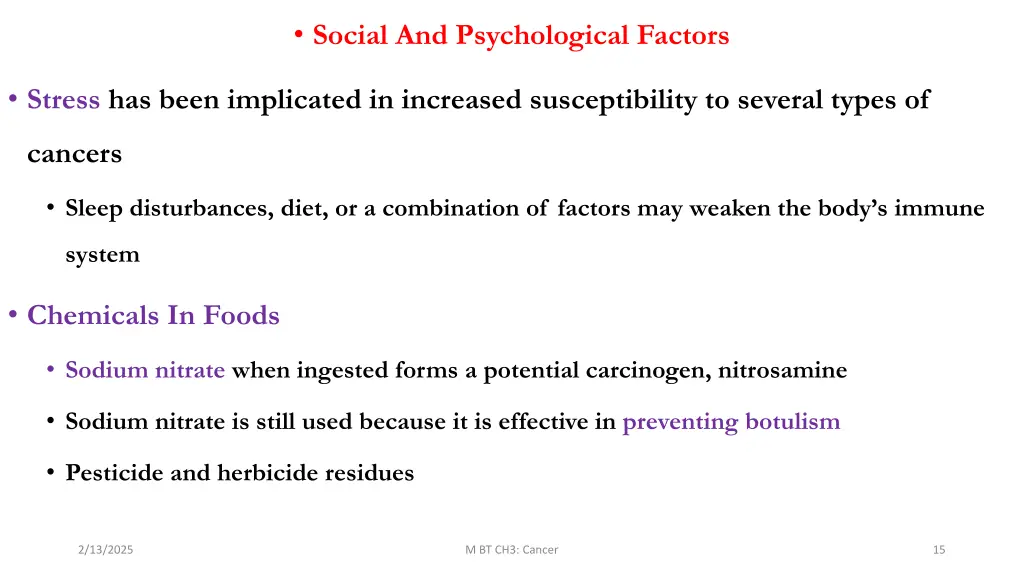 social and psychological factors