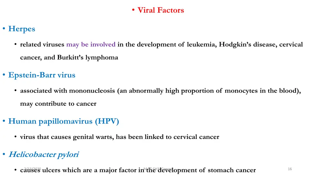 viral factors
