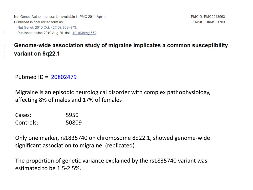 pubmed id 20802479