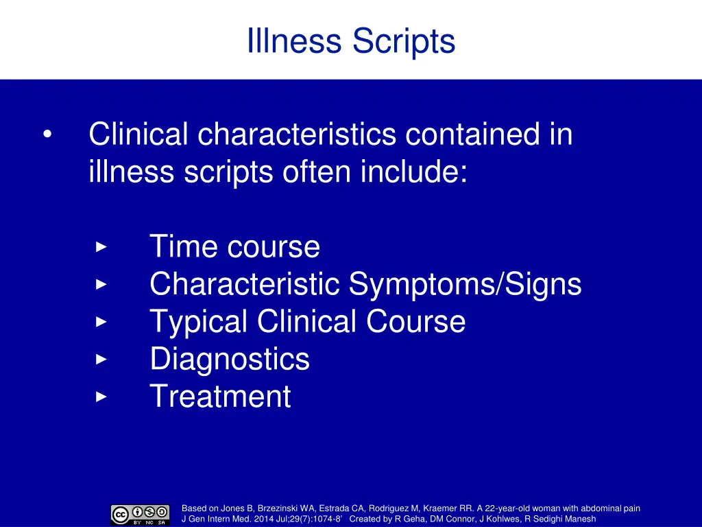 illness scripts 1