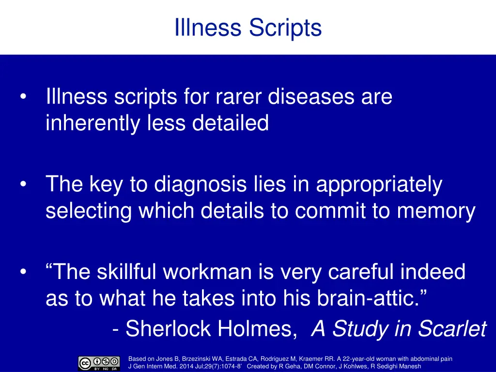 illness scripts 2