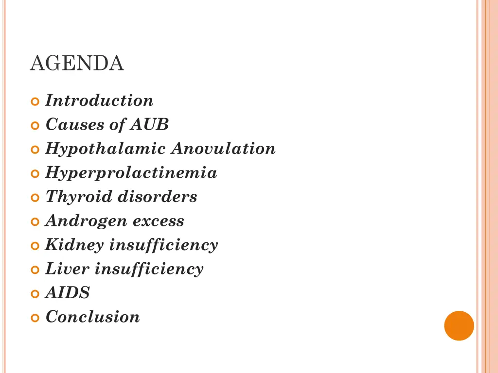 agenda