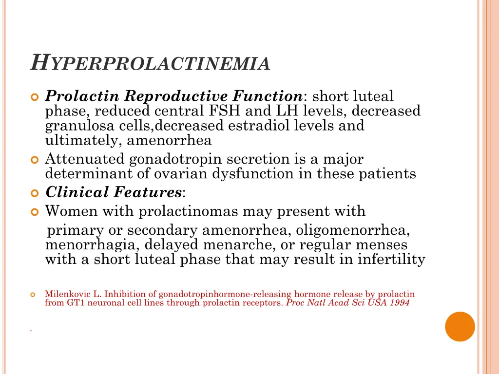 h yperprolactinemia