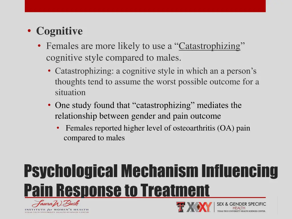cognitive females are more likely