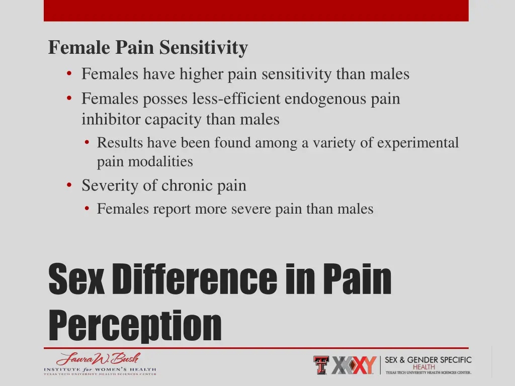 female pain sensitivity females have higher pain
