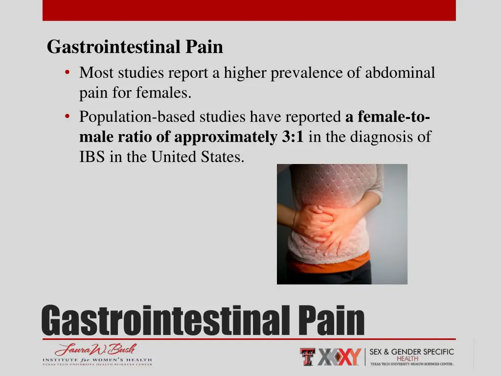 gastrointestinal pain most studies report