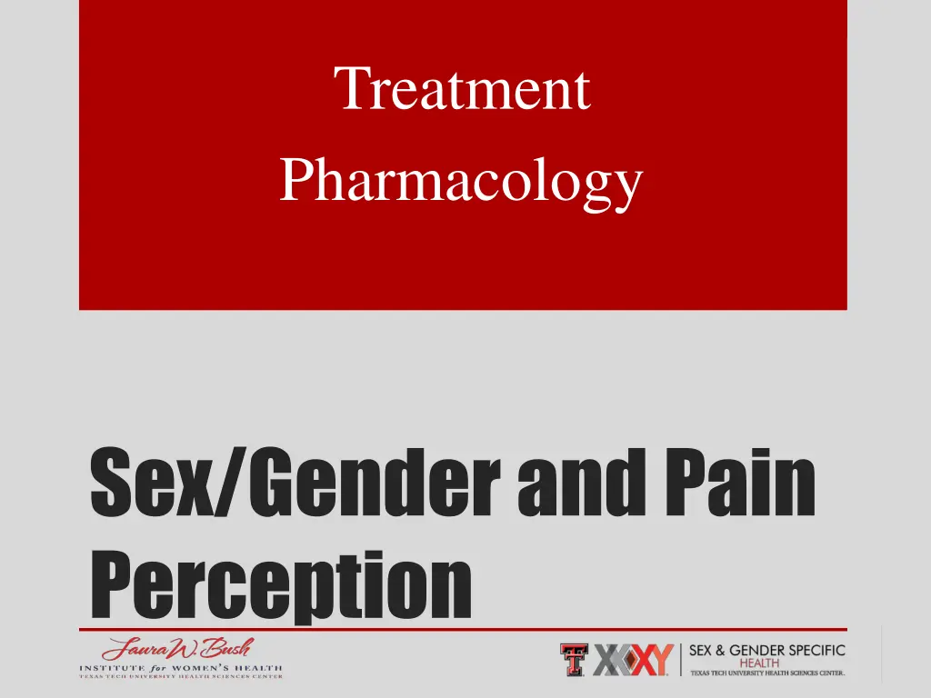 treatment pharmacology
