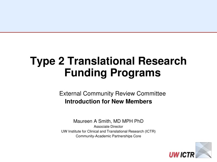 type 2 translational research funding programs