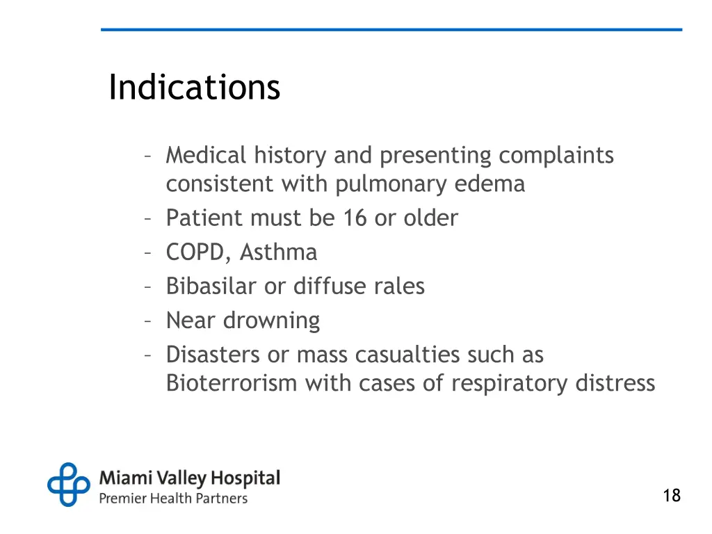 indications