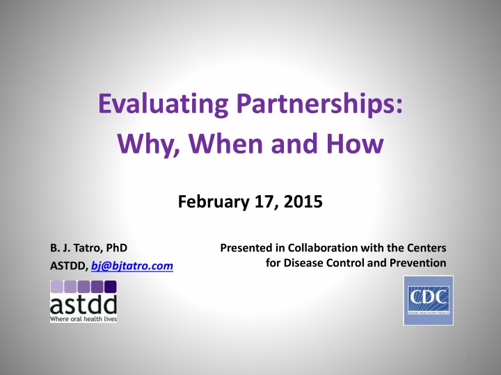 evaluating partnerships why when and how