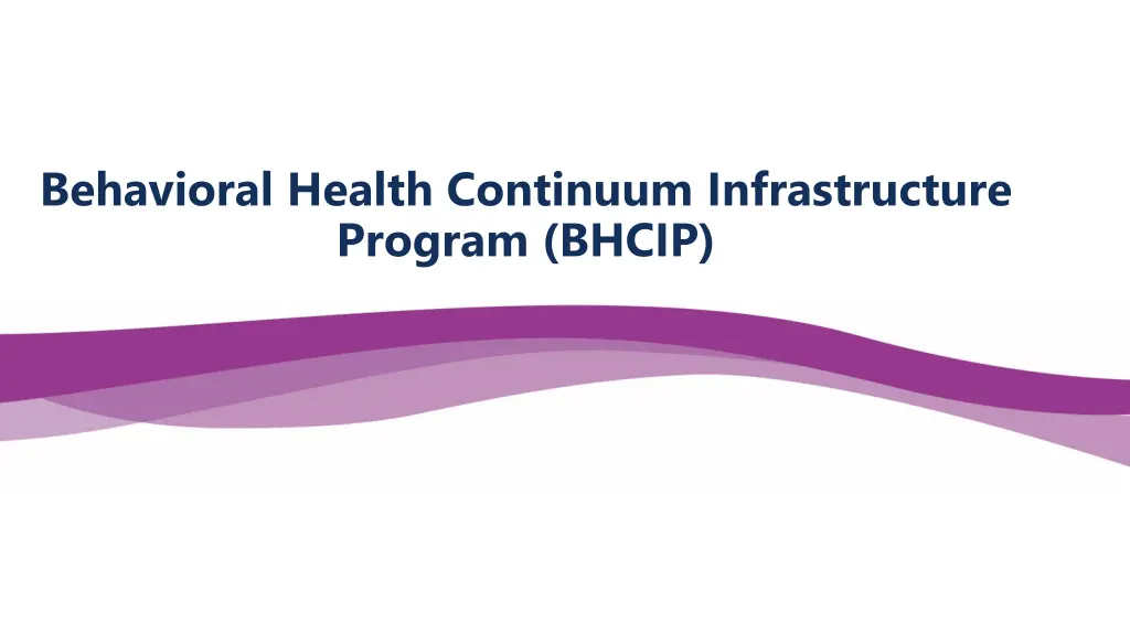 behavioral health continuum infrastructure