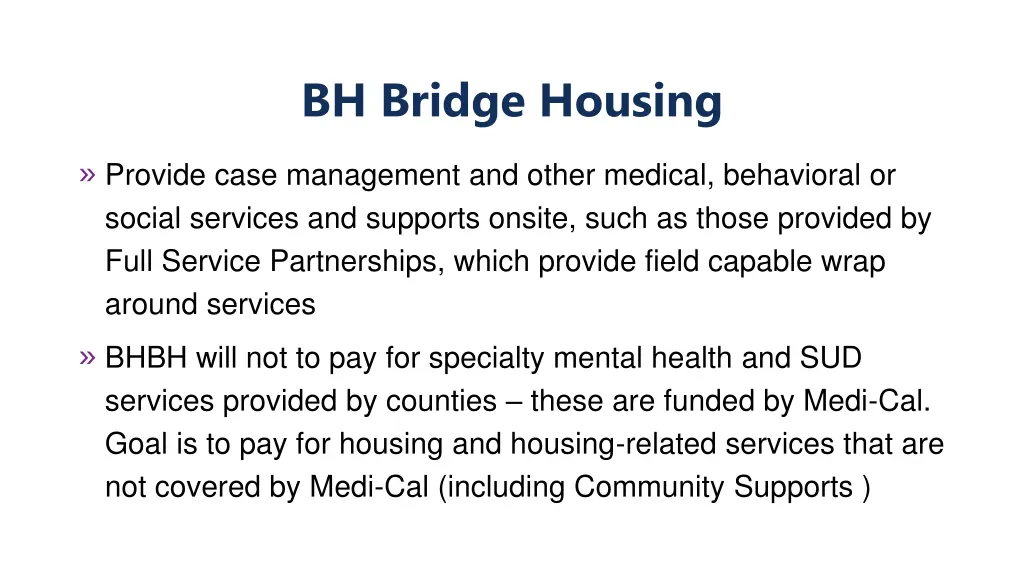 bh bridge housing 2
