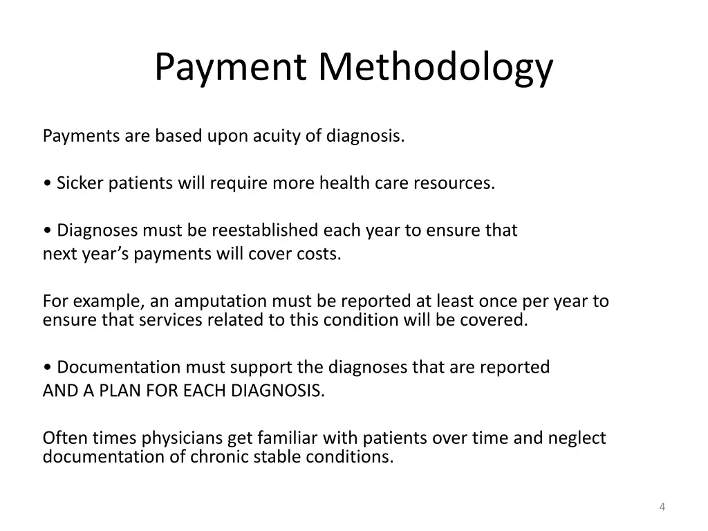 payment methodology