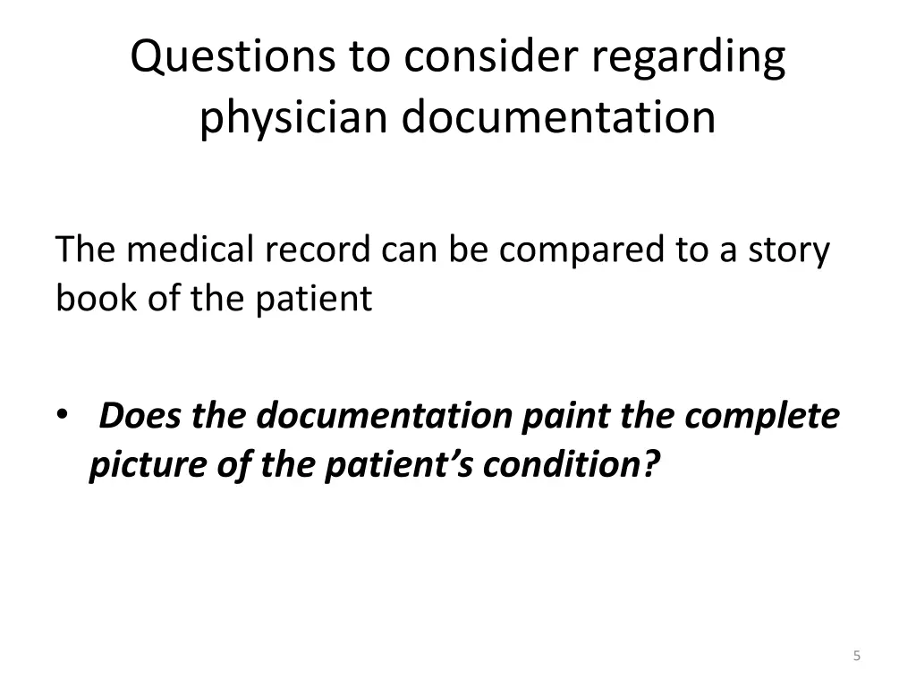 questions to consider regarding physician