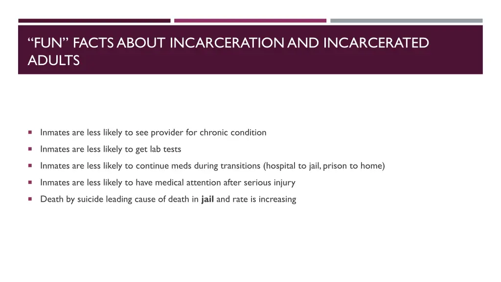 fun facts about incarceration and incarcerated 1