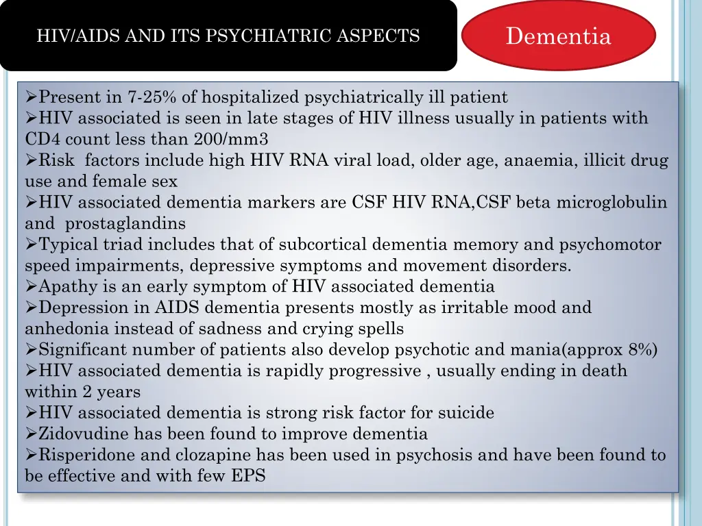 dementia