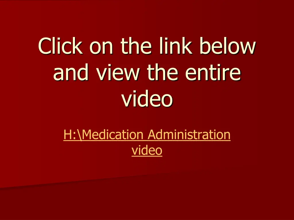 click on the link below and view the entire video