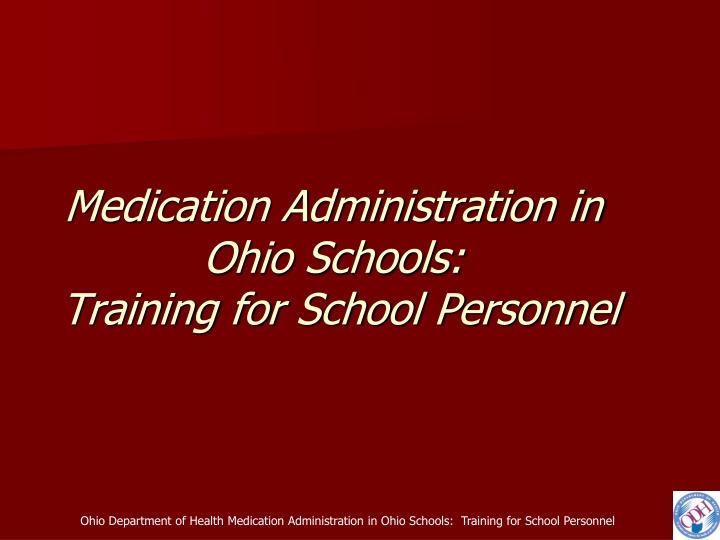medication administration in ohio schools