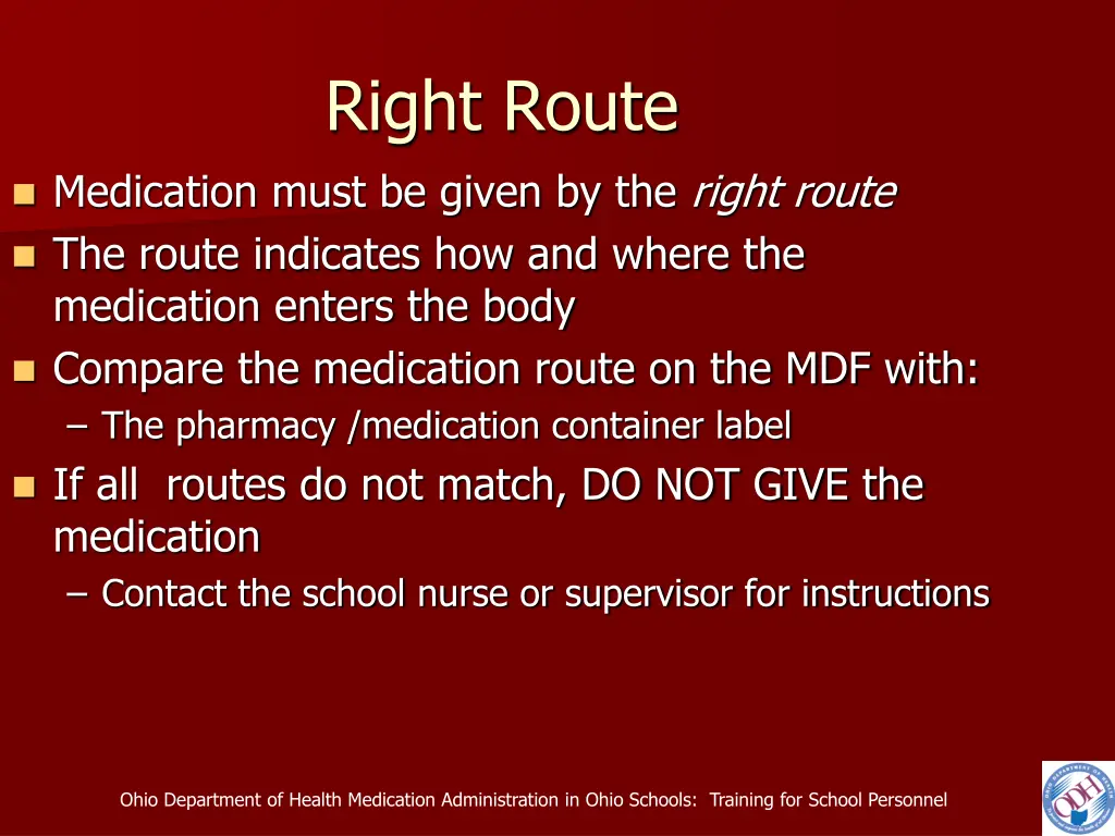 right route