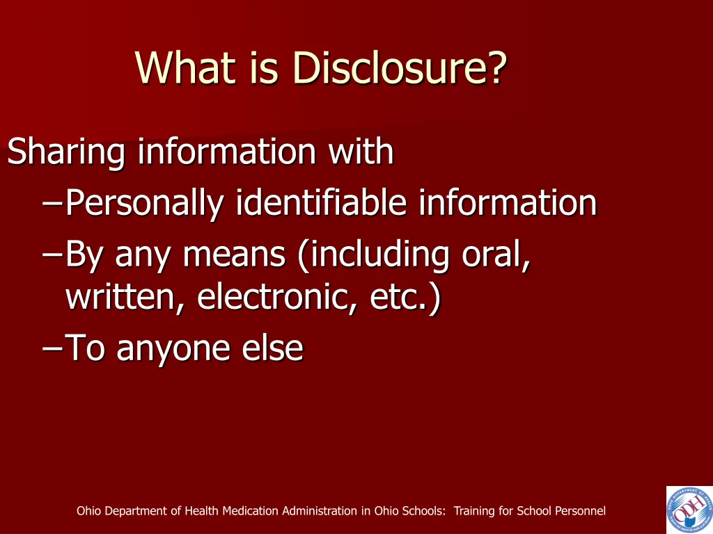 what is disclosure