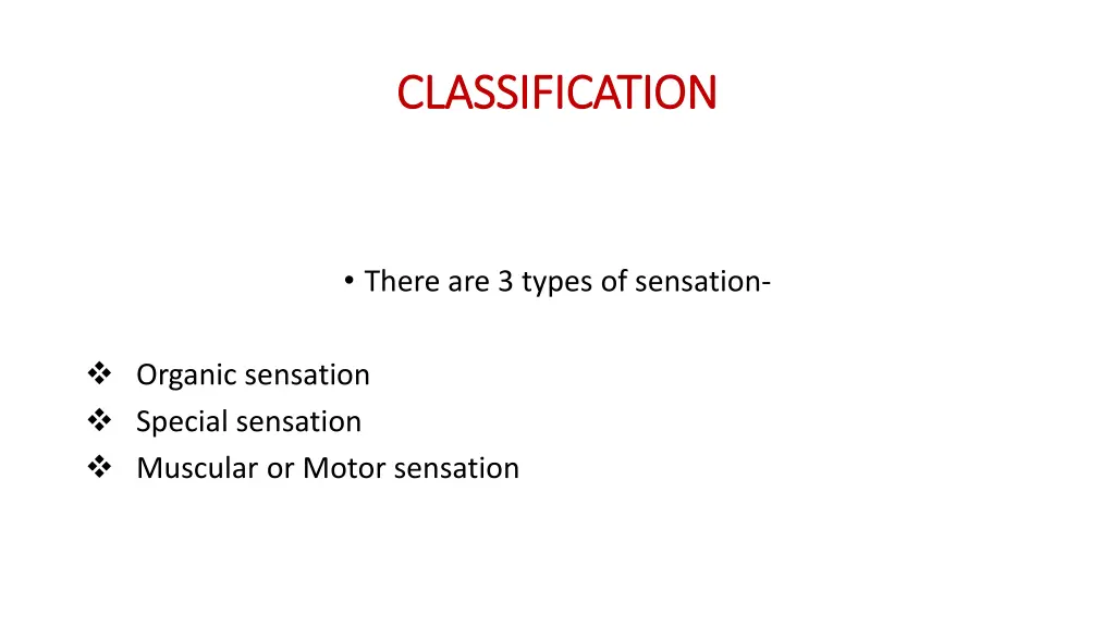 classification classification