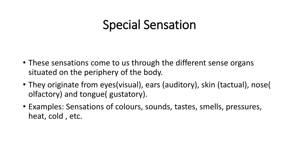 special sensation special sensation