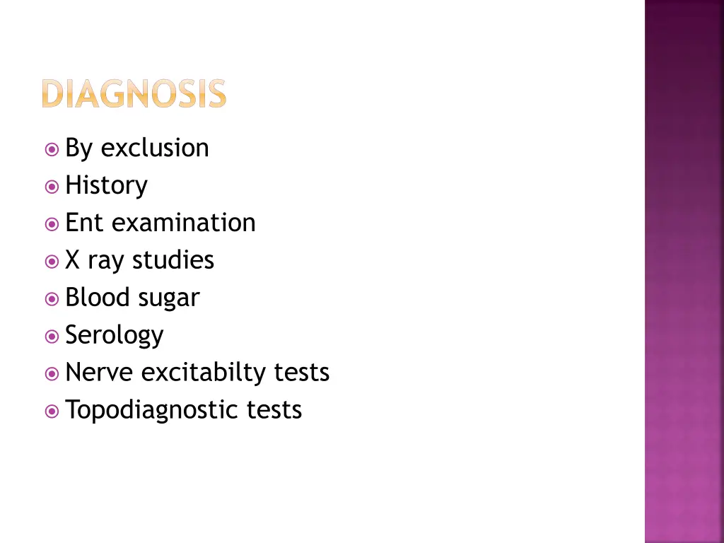 diagnosis